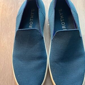 Rothy's Women’s Teal Slip-On Sneakers